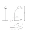 CAPUCCINA * SOBREMESA LED PEQUEÑA 8,5W
